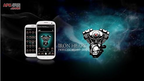 iron heart atom theme