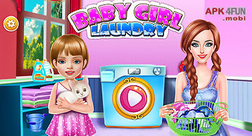 Wash laundry games for girls