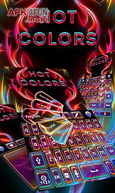 hot colors go keyboard theme