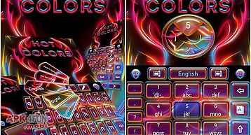 Hot colors go keyboard theme