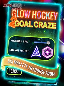 glow hockey 2 goal craze