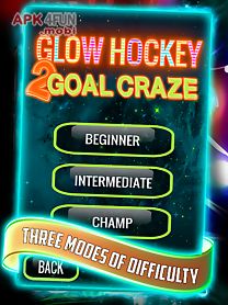 glow hockey 2 goal craze