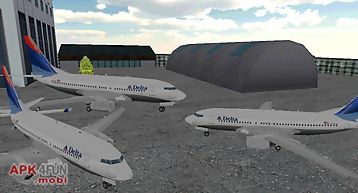 Airport 3d airplane parking