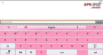 Go keyboard pink theme(pad)