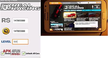 Real racing 3 cheats unofficial