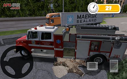 fire truck parking hd