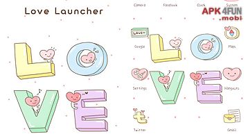 Love go launcher theme