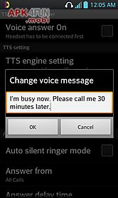 tts voice auto answer