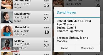 Birthdays for android