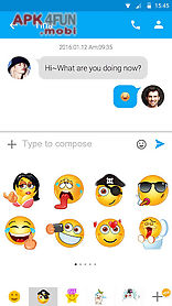 go sms emoji lovely sticker