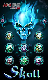 skull go launcher theme