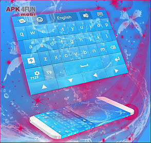 water blue keyboard go