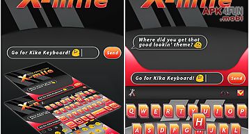 X-mile theme for kika keyboard