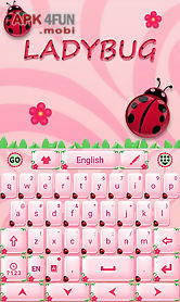 cute ladybug go keyboard theme