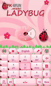 cute ladybug go keyboard theme