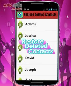 restore deleted contacts