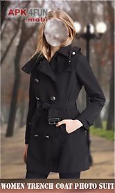 women trench coat photo suit