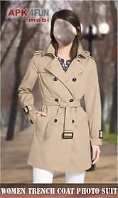 women trench coat photo suit