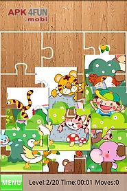 kids fill puzzles