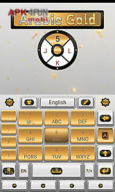 arabic gold go keyboard theme