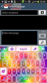 keyboard color glitter theme