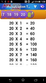 multiplication tables for kids