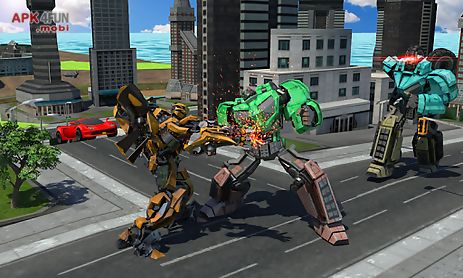 futuristic robot battle