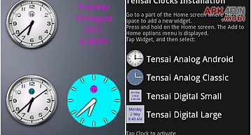 Tensai clock widgets