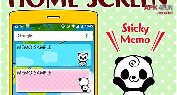 Memo pad panda (sticky) note