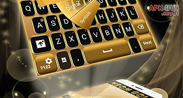 Neon gold go keyboard