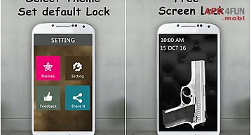 Pistol screen lock