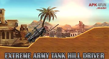 Extreme army tank hill driver