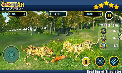 angry cheetah wild attack sim
