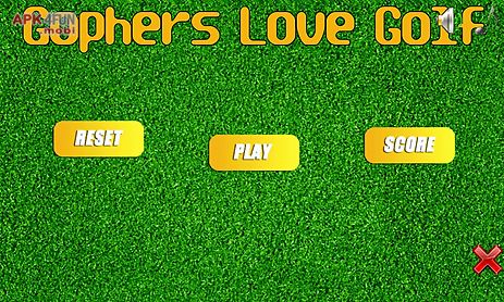 gophers love golf