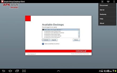 oracle virtual desktop client