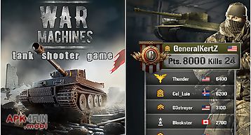 War machines: tank shooter game