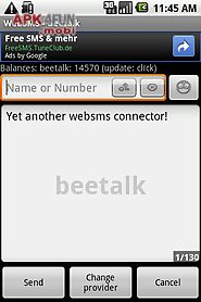 websms: beetalk connector