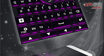 Black and purple keyboard