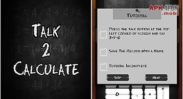 Talk 2 calculate