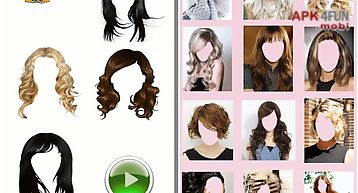 Girls hair style face changer