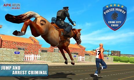 police horse crime city chase