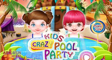 Crazy kids pool party