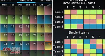Shift schedule + alarm clock