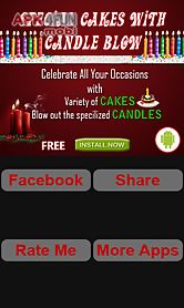 special cakes with candle blow