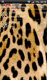 leopard theme for go sms pro