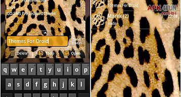 Leopard theme for go sms pro