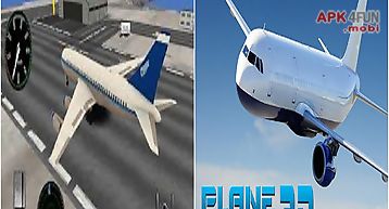 Plane simulatorwith 3d