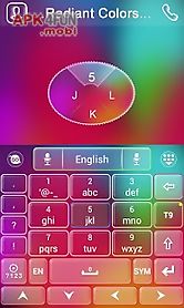 radiant colors keyboard theme