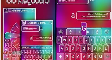 Radiant colors keyboard theme