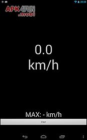 gps speedometer (km / h)